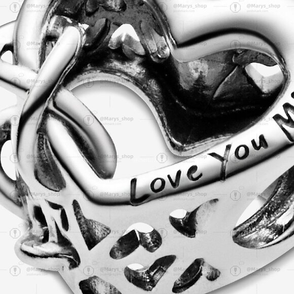 Pandora Heart and infinity sterling silver charm - Picture 3 of 6